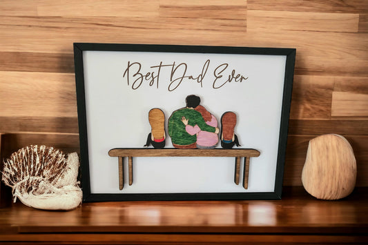Custom Wood Family Portrait