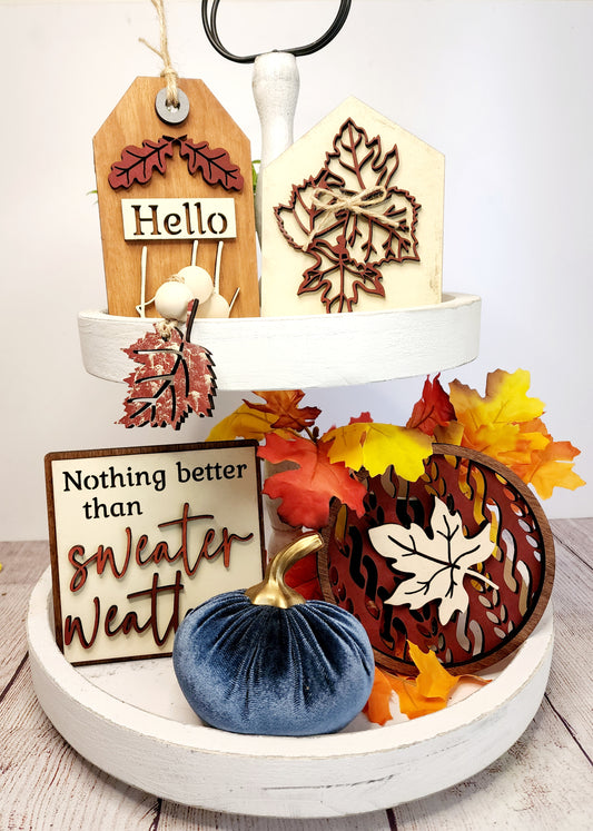 Cozy Fall Tiered Tray