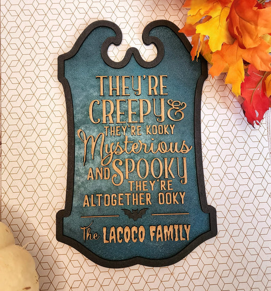 Altogether Ooky Family Sign