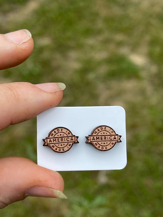 Made in America Stud Earrings