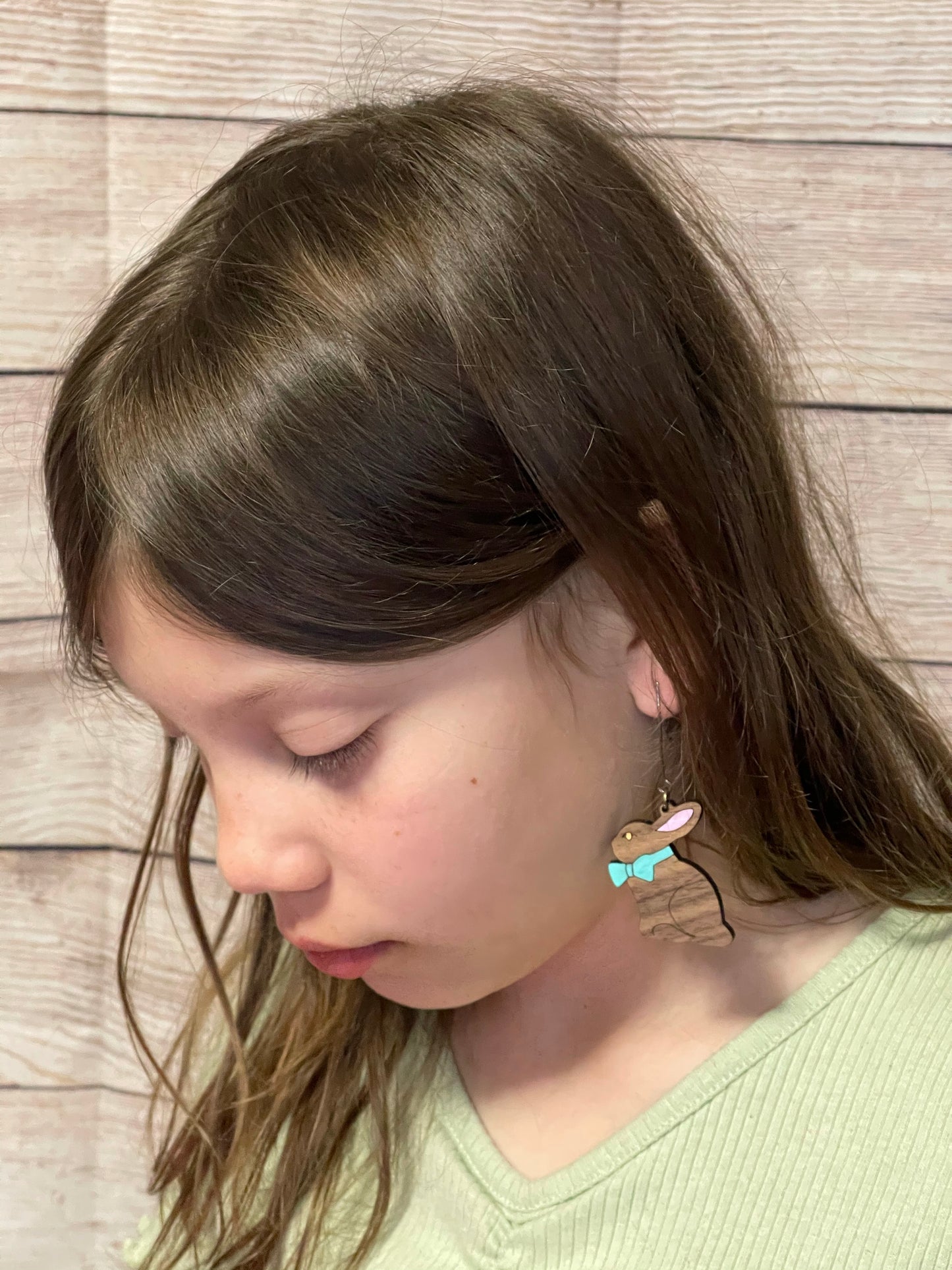 Chocolate Bunny Easter Earrings
