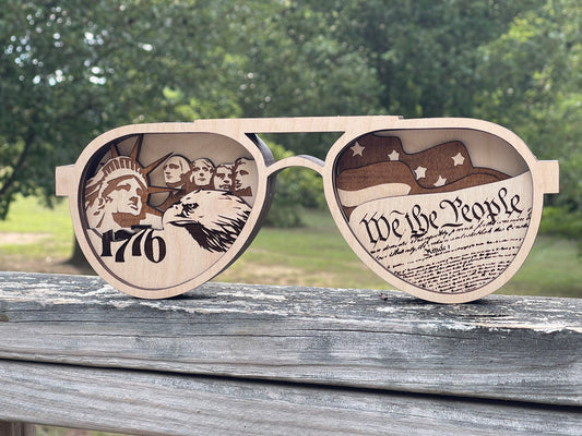 America Sunglasses Shelf Sitter