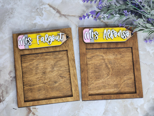 WS 3D Name Teacher Post it Holder