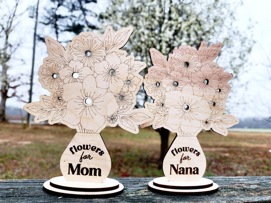 Flowers for Mom Vase