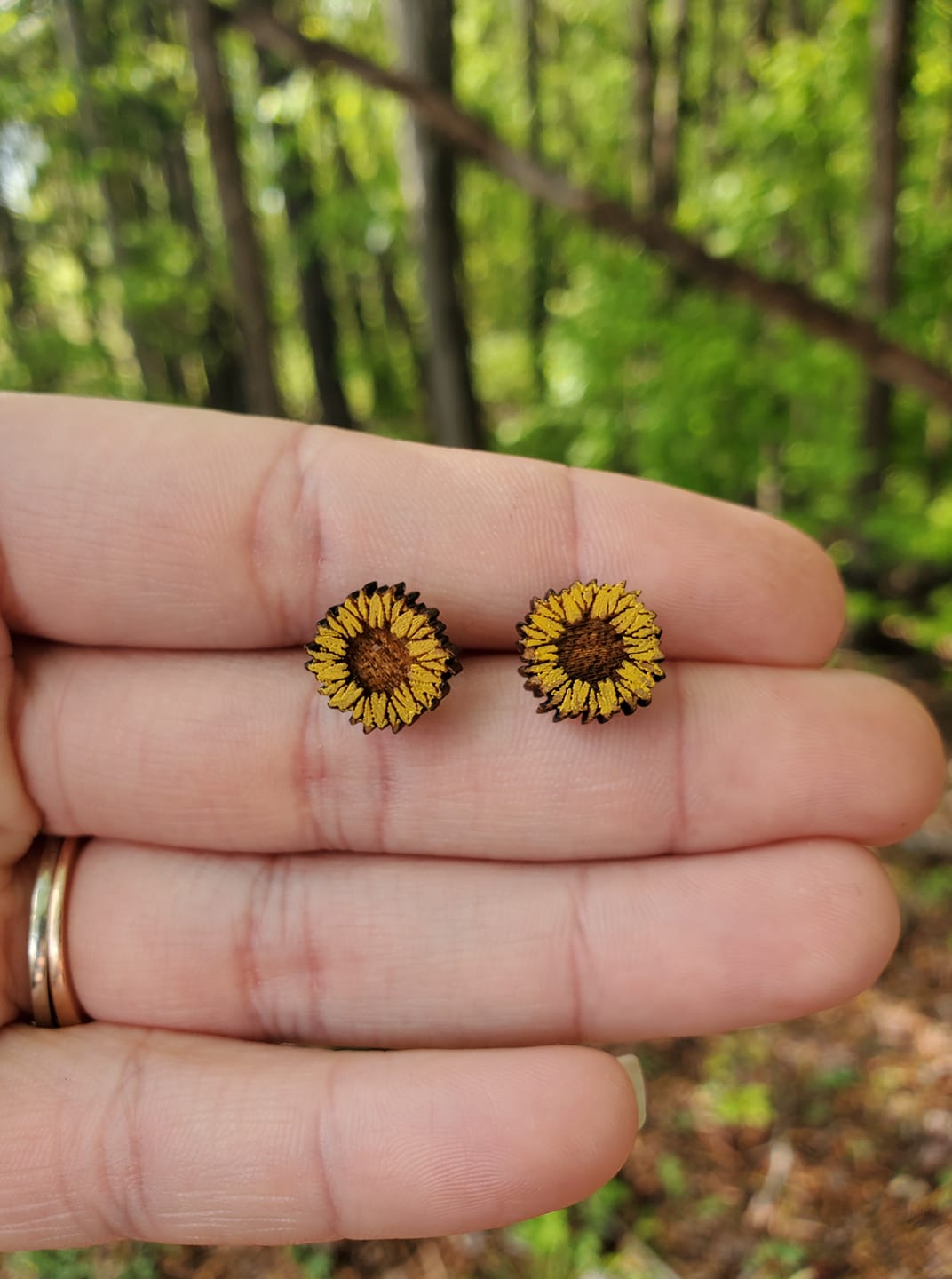 Sunflower Earring Studs