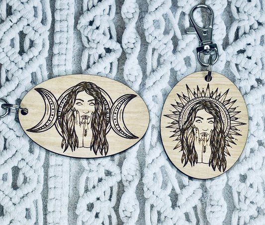 Sol and Luna Witchy Vibes Keychains Set of 5