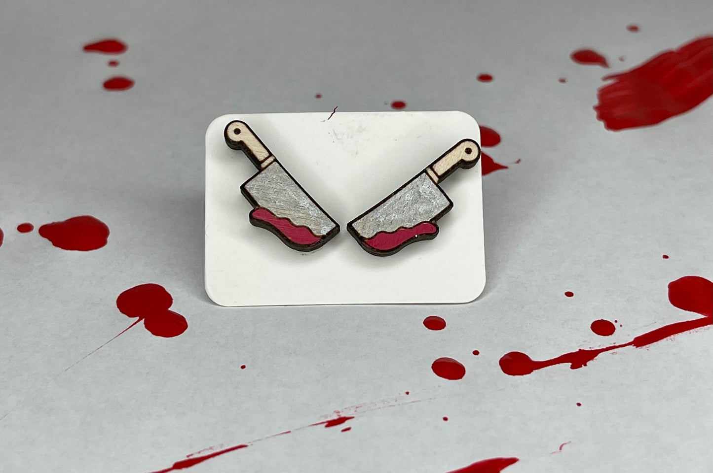 True Crime Knife Stud Earrings